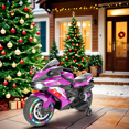 thumbnail image 3 of Werseon 12V Motorcycle for Kids, Battery Powered Ride-on Toy with Lights, Sounds, Training Wheels, Bluetooth, Ages 3+, Purple, 3 of 13