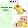 thumbnail image 5 of Sunflower Print Dish Drying Pad for Kitchen Countertop Microfiber Rack Mat Absorbent Foldable Floral Drainer 16x18 Inch, 5 of 6