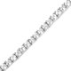 thumbnail image 4 of 4.96 Carat Genuine White Topaz .925 Sterling Silver Bracelet QJ Model, 4 of 4