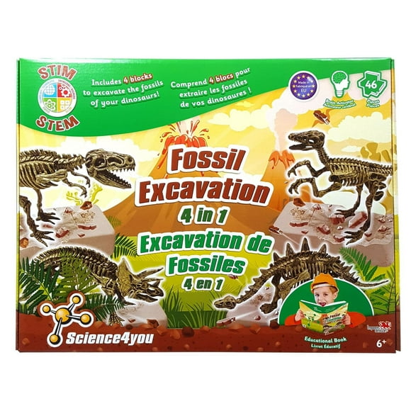 Science4you - Excavation de Fossils 4 en 1