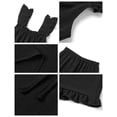 thumbnail image 6 of UVN Summer Pajamas for Women 2 Piece Ruffle Tank Tops and Short Pants Sleepwear Lounge Pajama Sets, 6 of 10