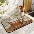 thumbnail image 3 of Coffee Mat, Coffee Mug Vintage Design Coffee Bar Mat for Coffee Station Accessories and Organizer, Absorbent Dish Drying for Kitchen Counter, Coffee Bar Decor Coffee Machine Mat 19.5x12in, 3 of 7