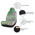 thumbnail image 4 of Uemuo Summer Pattern Car Seat Covers for Front Seats Waterproof Seat Covers for Cars, Universal Auto Front Seats Protector Fits for Car-2 PCS, 4 of 6