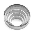 thumbnail image 1 of unbranded 2Jgo De Acero Inoxidable Para Cortar Galletas Pasteles Panques Y, 1 of 8