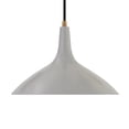 thumbnail image 5 of Evelyn&Zoe 14" Matte Gray/Brass Metal Pendant, 5 of 5