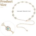 thumbnail image 2 of Golden Women Turquoise Concho Chain Belt Western Concho Chain Belt Synthetic Turquoise Oval Link Chain Waist Chains Alloy Chain Belt for Skirt Dress Overcoat, 2 of 6