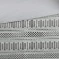thumbnail image 3 of INK+IVY Rhea Geometric King Global Inspired 3 Piece Cotton Jacquard Comforter Set Grey Bedding Set For All-Season Adult, 3 of 9