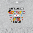 thumbnail image 4 of Inktastic My Daddy Graduated and I'm Super Proud Girls Baby Dress, 4 of 5