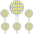 thumbnail image 1 of G4 Led Bulb 3w, Ac/dc12-24v, 300lm Cool White 6000k, 24x5730 Smd, 30w Halogen Bulb Equivalent, Non-dimmable, G4 Round Led Bulbs, 6 Pack-QJWL, 1 of 5