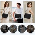 thumbnail image 5 of Crossbody Bag for Men Women Multi Pocket Purse Lightweight Waterproof Shoulder Handbag Casual Travel Satchel Handbag,TT851-Black, 5 of 7
