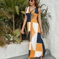 thumbnail image 3 of Abstract Geometrical Vestido Sin Mangas Para Mujer, Traje De, Ropa De Cumpleaños, Verano, 3 of 5