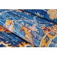 thumbnail image 3 of Ladole Rugs Timeless Collection Tremont Traditional Blue Turkish Beautiful Indoor or Outdoor Area Rug Carpet, 5x8 (5'3" x 7'5" , 160cm x 230cm), 3 of 6