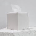 thumbnail image 6 of 1 Pack/ 2 Pack Tissue Box Cover, Square PU Leather Tissue Holder, Decorative Facial Tissue Cube Paper Organizer Dispenser for Bathroom, Night Stands, Desk, Car, 5X5X5 in, 6 of 6