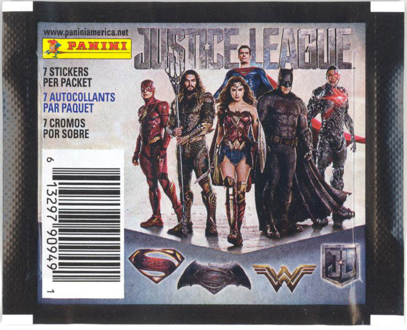 Panini DC Comics Justice League Sticker Collection PACK (7 Stickers
