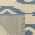 thumbnail image 4 of SAFAVIEH Linden Celandine Geometric Runner Rug, Blue/Cream, 2' x 8', 4 of 7