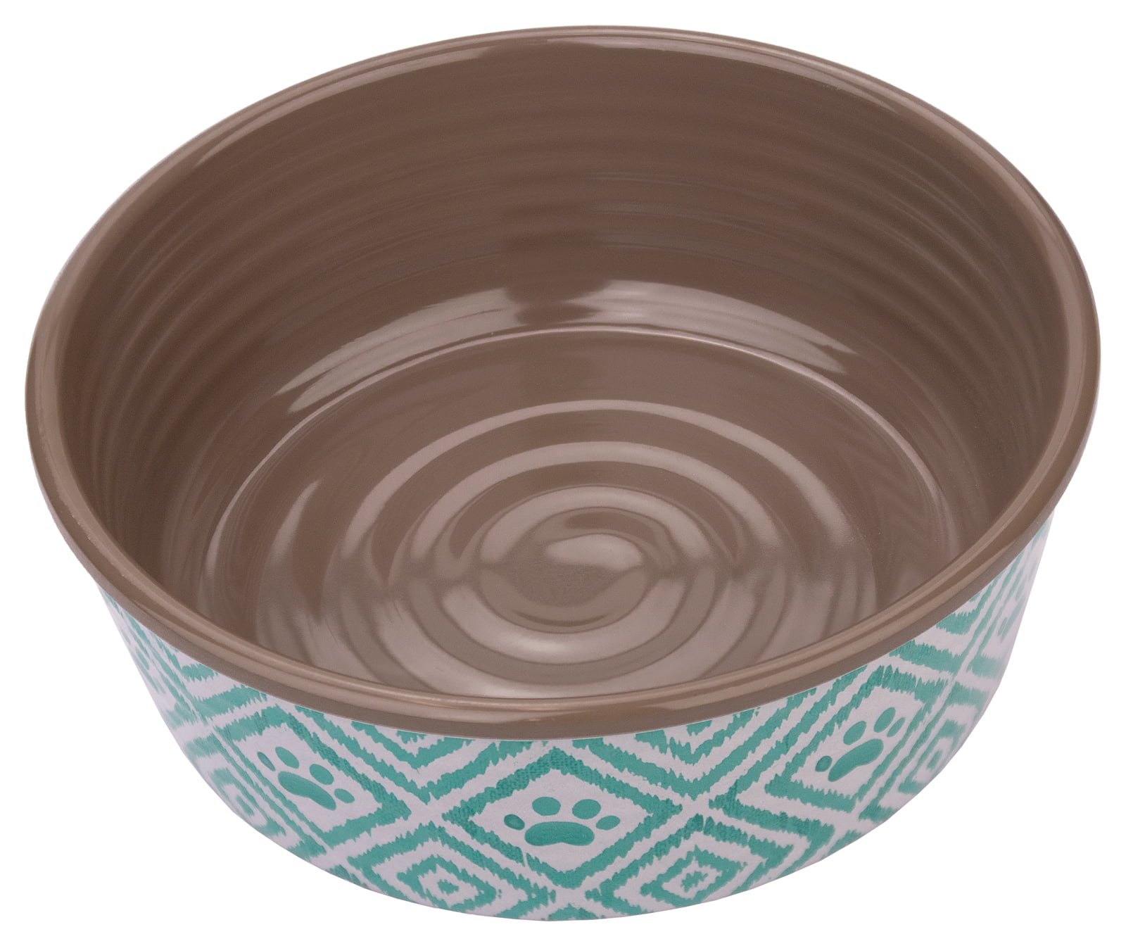 plain white dog bowl