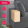 thumbnail image 3 of Mjkone 106" L Shaped Sectional Couch, Upgraded Linen Fabric Sectional Sofa with Chaise, Oversized Couches and Sofas for Living Room (Dark Gray-Right), 3 of 5