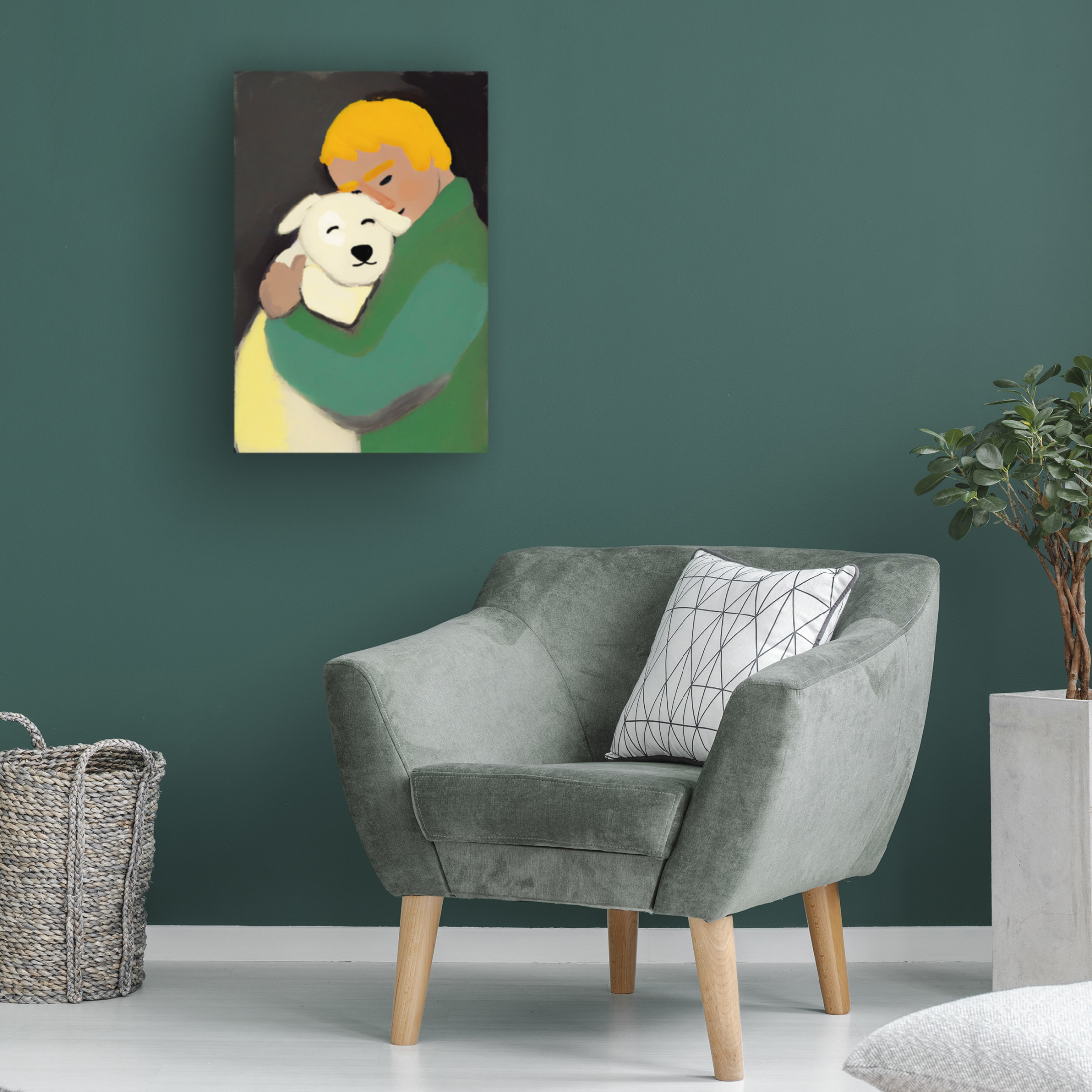 Trademark Fine Art Treechild Oh My Dog Canvas Wall Art