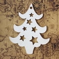 thumbnail image 4 of 10pcs Árbol de Navidad de Etiquetas de Artesanales Adornos Forma de Estrella Soledad Etiquetas de madera, 4 of 9