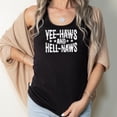 thumbnail image 4 of Yee Haws and Hell Naws Tank Top for Women and Teens Funny Country Western Summer Shirt Black Tank Top XX-Large, 4 of 5