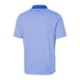 thumbnail image 3 of Men's Cutter & Buck Blue New England Patriots Throwback Logo Forge Tonal Stripe Stretch Polo, 3 of 3