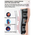 thumbnail image 2 of Knee Fixed Splint Leg Immobilizer Adjustable Knee Brace Support Leg Brace Posture Corrector Stabilizer for Injury Bandage After humera Fractures,L, 2 of 5