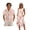 Pink Palm Leaf Floral, variant on Xixirimido Tropical Palm Tree Sunset Print Hawaii Couple Matching Outfit Men's Hawaiian Shirt and Women's Summer Sleeveless Dress Soft Midi Beach Dresses Matchable Couple Outfits, 2XL