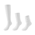 thumbnail image 2 of 3 Pairs Slouch Boot Socks Thermal Warm Winter Thick Scrunch Cozy Crew Socks for Women, 2 of 4
