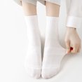 thumbnail image 4 of 10 Pairs White Cotton Tube Socks for Running and Casual Wear, Unisex Socks for Men and Women, 4 of 6
