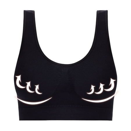 

Patlollav Ladies Traceless Comfortable One-Piece No Steel Ring Vest Bra Womens Underwear