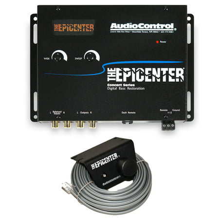 AudioControl The Epicenter Black Digital Bass Enhancer Restoration