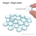 thumbnail image 2 of Cuentas de Vidrio, 20pcs Gemas de Vidrio Planas Azul Marino Claro 0.22lbs (0.47-0.55") Canicas de Vidrio para Relleno de Jarrones Decoración de Acuarios Manualidades DIY, 2 of 6
