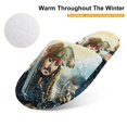 thumbnail image 4 of Kids Pirates of The Caribbean Slippers Boys Girls Non-Slip Fuzzy House Slippers Warm Soft Plush Winter House Shoes Slip-On Shoes, 4 of 7
