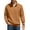 Light Brown, variant on COOFANDY Mens Quarter Zip Pullover Quilted Sweatshirt Knit Long Sleeve Mock Neck Sweater Polo with Pocket
