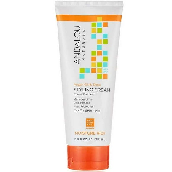 Andalou Naturals - Argan Oil & Shea Moisture Rich Styling Cream, 200ml