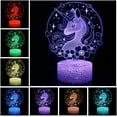 thumbnail image 2 of YSITIAN Unicorn 3D Led Illusion Lamp Unicorn Night Light for Kids Remote & Smart Touch 16 Colors Changing Dimmable Unicorn Toys G1116-462, 2 of 6