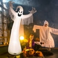 thumbnail image 3 of Costway 12FT Halloween Inflatable Blow Up Ghost w/ LED Lights Outdoor Yard Decoration, 3 of 10