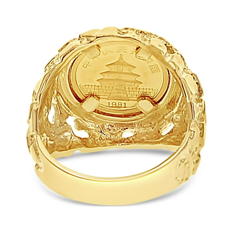 ファッション人気ブランドランキング 1/20OZ .999 Coin Panda 1991 Fine Yellow 14k with Ring Gold アクセサリー