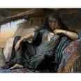 thumbnail image 3 of Elisabeth Jerichau Baumann 14x12 Black Modern Framed Museum Art Print Titled - An Egyptian Pot Seller at Gizeh (1899), 3 of 5