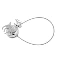 thumbnail image 2 of Navideña  UE / Tieback Handsfree Holdback / Broach / Bracket Plata Gloria Gancho de la cortina, 2 of 9