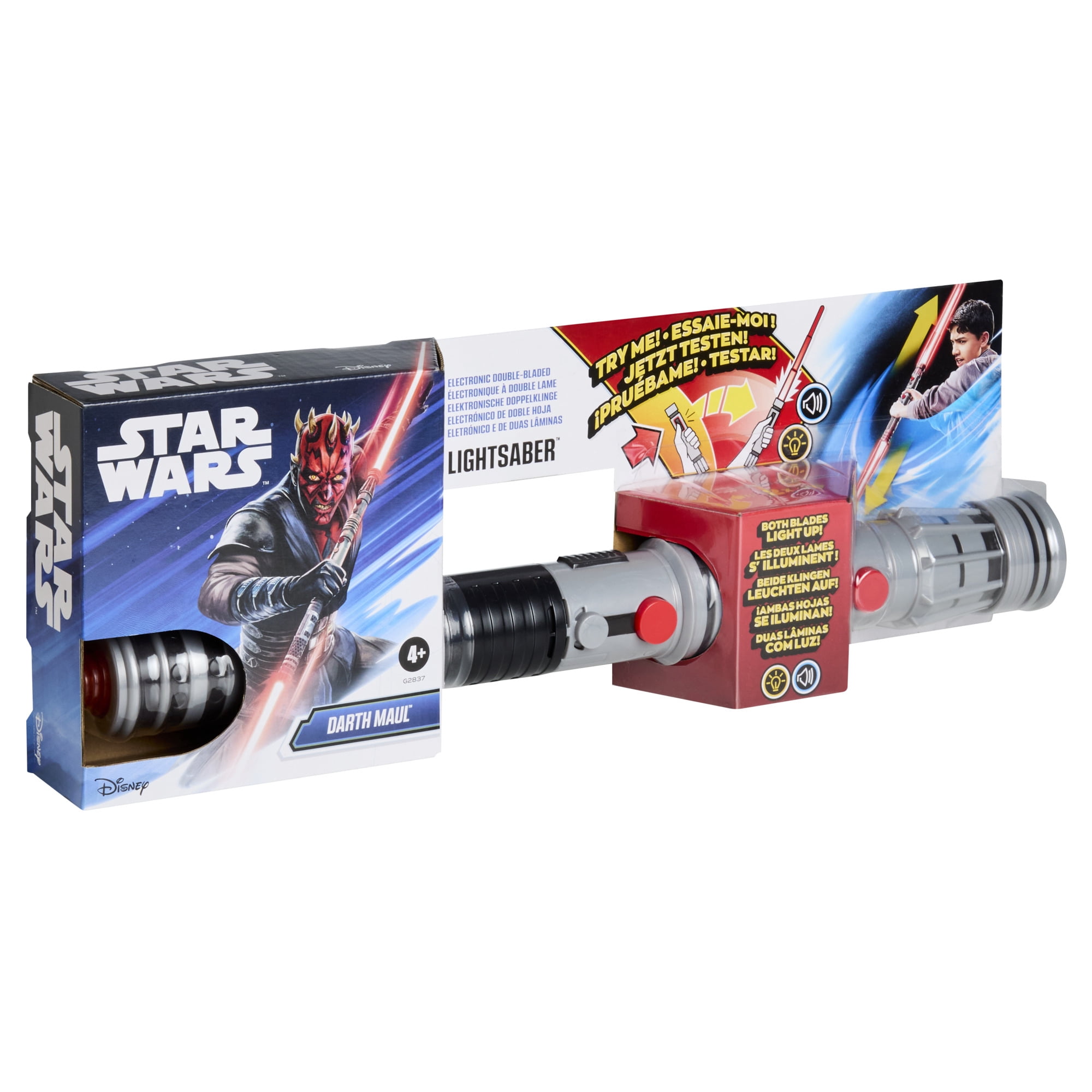 Star Wars Darth Maul Electronic Double-Bladed Lightsaber, Star Wars Toys