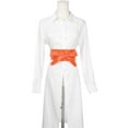 thumbnail image 4 of CINTURÓN ANCHO DE LAZO DE FAUX CUERO PARA MUJERES INSPIRADO EN CHIC PARA VESTIDOS 86.6x3.3" NARANJA, 4 of 5
