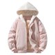 thumbnail image 2 of Ceisia Men's solid color warm hooded coat long sleeve outerwear Gift, 2 of 4