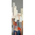 thumbnail image 2 of Selkirk, Edward 7x14 White Modern Wood Framed Museum Art Print Titled - Hilltop Cityscape II, 2 of 4