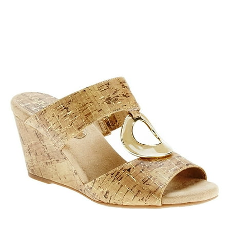 

Easy Street Women s Ever Wedge Sandal Gold Cork 6 N US