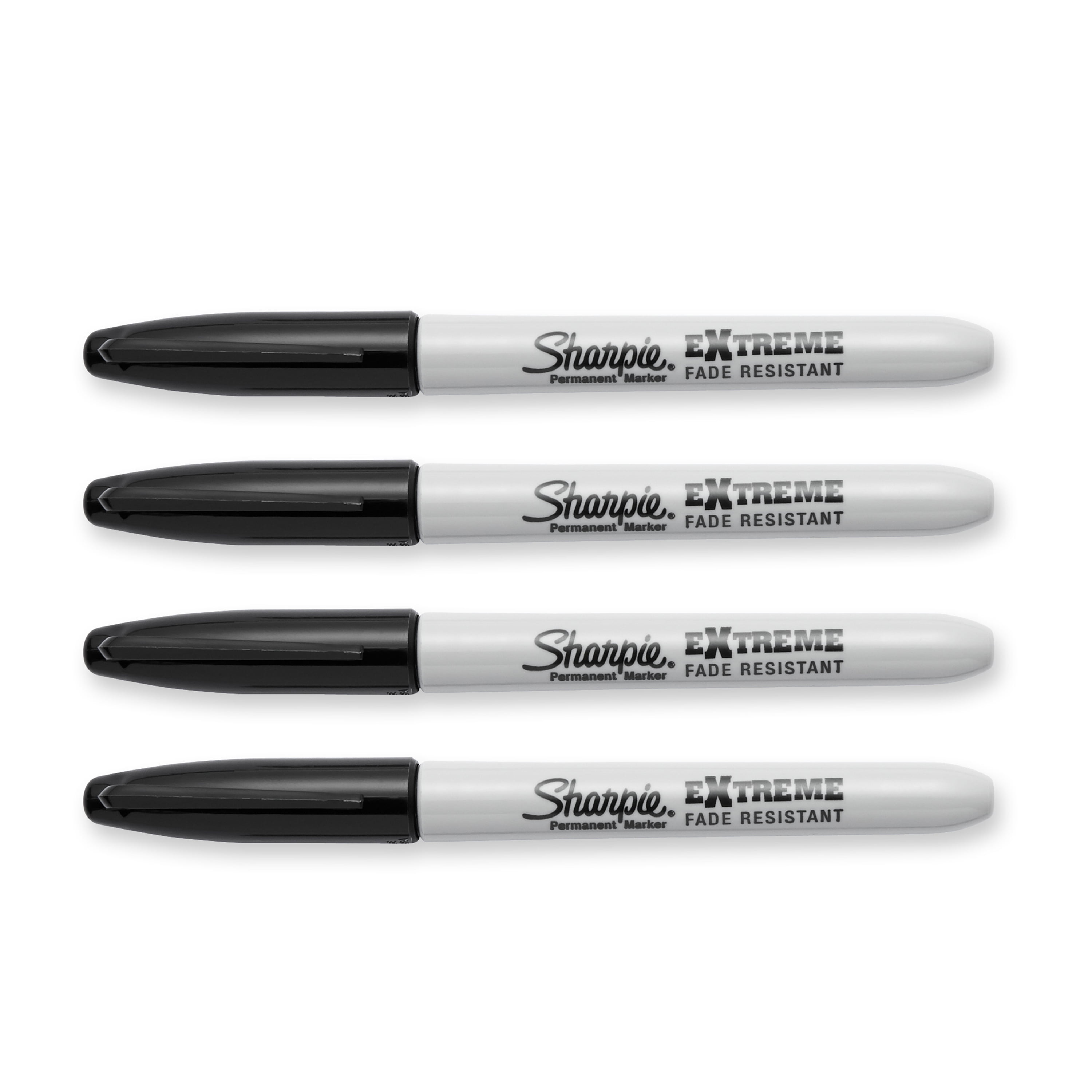 Black 4-Count Sharpie Extreme Permanent Markers