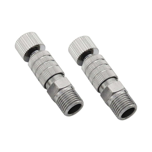 Elodie 2 Pcs Brosse à Air Raccord Rapide Sans Rouille pour Compresseur d'Air Sans Valve