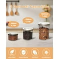 thumbnail image 3 of Airtight Coffee Storage Container with Magnetic Scoop, 0.7 Qt Coffee Bean and Ground Coffee Canister, Durable, Keeps Coffee Fresh & Dry, Easy to Clean, 3 of 7