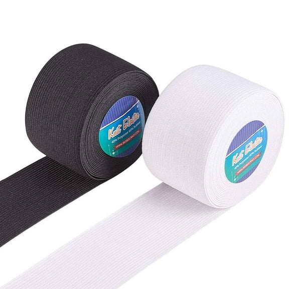 11 Yards 2" Wide Heavy Stretch Elastic Band High Elasticity Knit DIY