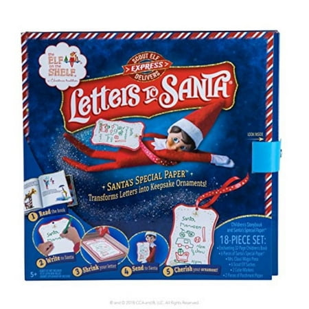 The Elf on the Shelf Delivers Letters to Santa shrinkable elf sized letters to keep as Christmas decor